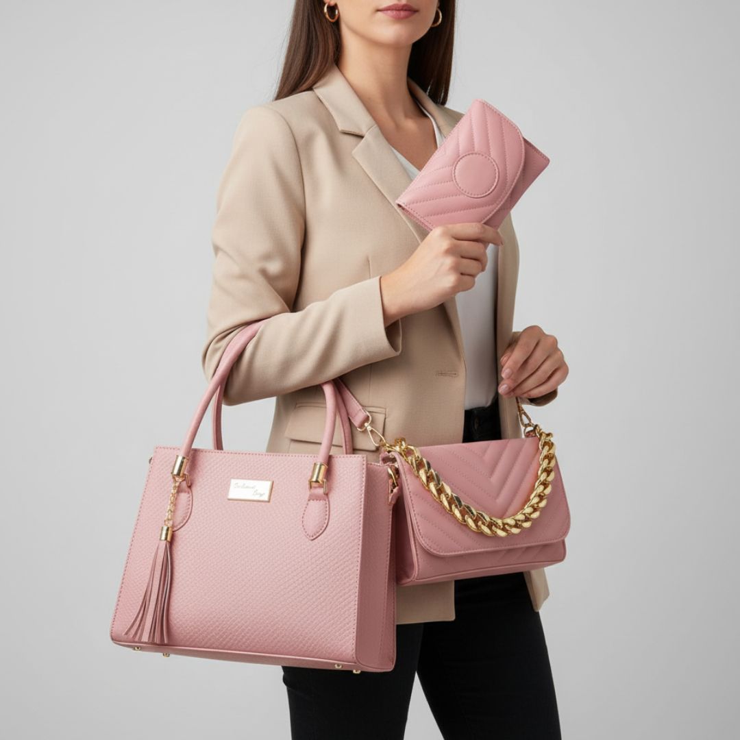Luxury Tote Bag (Free Shoulder Bag + Wallet)