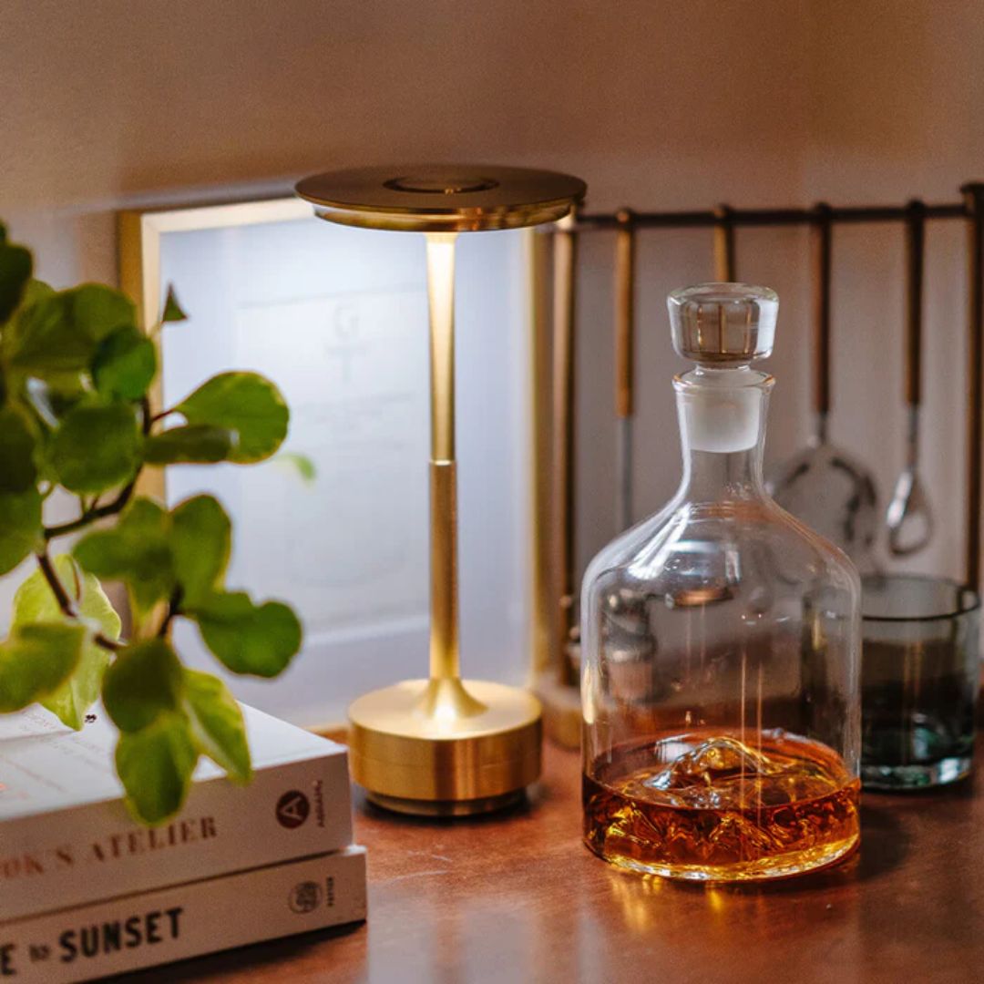 Metallic Cordless Table Lamp