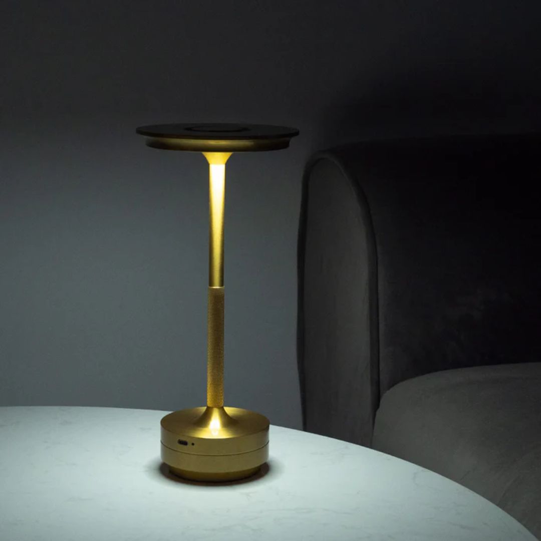 Metallic Cordless Table Lamp