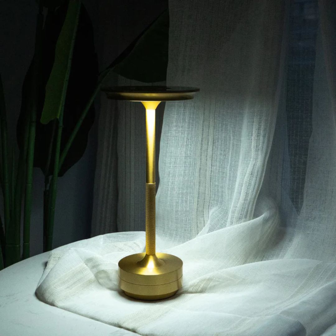 Metallic Cordless Table Lamp